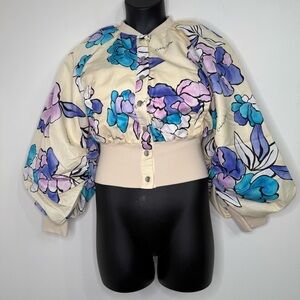 HFR x The Drop Women's Floral Print Bomber Jacket by Kimberly Goldson in Size S